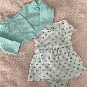 Casual flower dress set 🐣